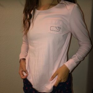 Vineyard vines light pink long sleeve